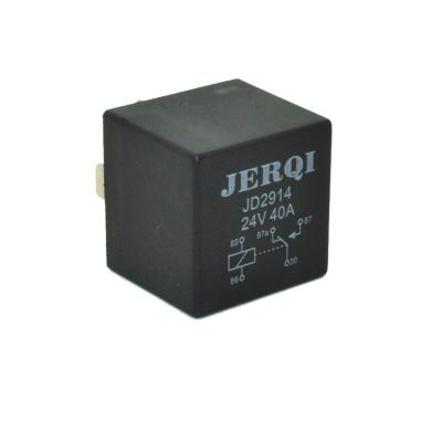 China JD2914 24V 5pin 40A 60A 70A 80A Silver Waterproof Silver Touch Car Start Relay for sale