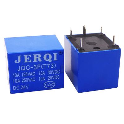 China 7A 10A 15A 5pin 5V 12V 24V JQC-3F Mini Copper Contact PCB Board Sugar Cube Sealed Relay for sale