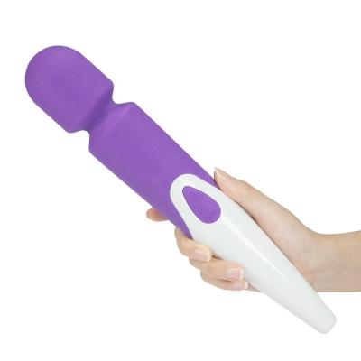 China Waterproof And Powerful 10 Frequencies AV Massager Rechargeable Cat Wand Big Vibrating Vibrator for sale