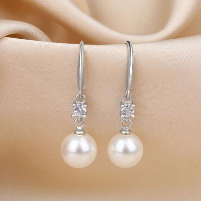 China Vintage Wholesale Designer Statement Eardrop Inspired Elegant Silver Women 925 Long Bead Drop Earrings for sale