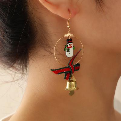 China 2021 Trending Christmas Holiday Fancy Ladies Stud Earrings Cartoon Acrylic Cute Resin Fashion Plastic Earrings For Party Girls for sale