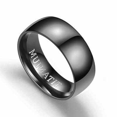 China Fashion Trendy Man Ring Women Ring Stainless Steel Titanium Finger Jewelry Men Rings Stainless Steel for sale