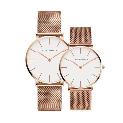 China Waterproof Low Moq Custom Quartz Couple Watches Men Women Wrist Watch Lover for sale