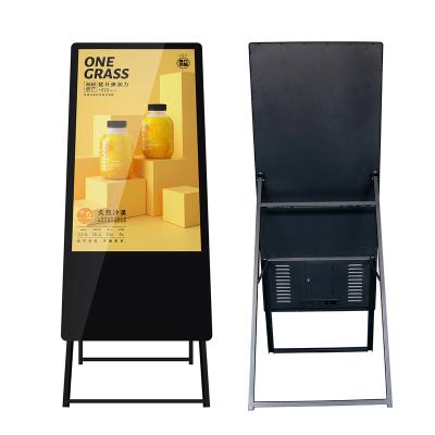 China Indoor Fashionable Digital Signage Portable 49inch LCD Advertising Display Poster for sale