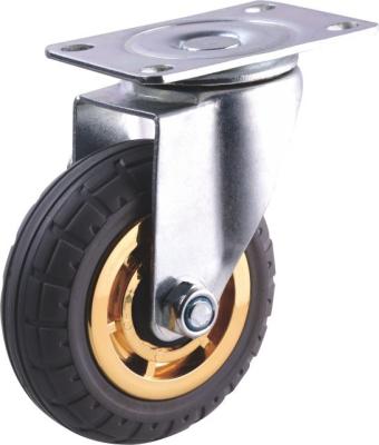 China 3/4/5 Inch Rigid Medium Duty Swivel Caster With PVC PP TPR Rubber Wheel for sale