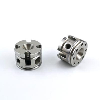 China CNC Aluminum Metal High Precision Machining Parts Power Steering Pump Exhaust Valve Steering Valve Bushing for sale