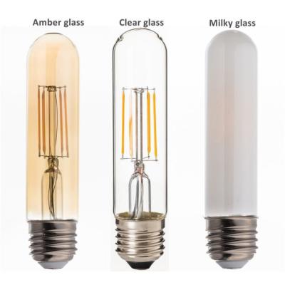 China Hotel T30*125 2pcs 300 Filament Dimmable Lamp 25W Equivalent Daylight Lamp 25W Equivalent Daylight Tubular Led LED Filament Bulbs Warm White for sale