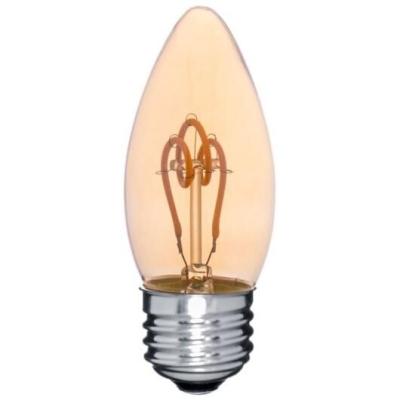 China C35 hotel bulb E26 E27 3.5w spiral& curved filament led bulb for festival lights OEM ODM for sale