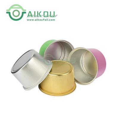 China 350ml/12.3oz Microwave Aluminum Foil Container Disposable Food Tray Soup Bowl Takeaway Package With Lid for sale