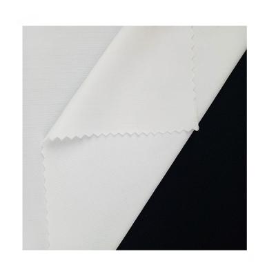 China Custom White Stretch Swimwear Fabric Warp Knitted Matte Glossy Nylon Lycra Fabric For Sexy Girl Bikini Swimwear for sale