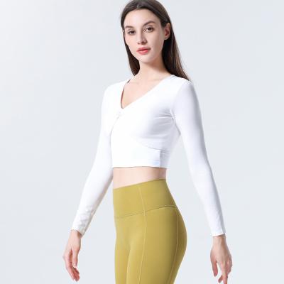 China 2021 Breathable Yoga Lulu Yoga Long Sleeve Quick Dry Breathable Women Sports Wear for sale