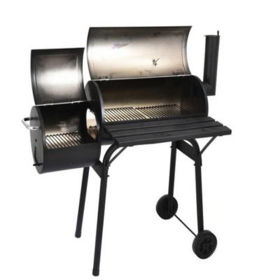 China Black Commercial Outdoor Party Smoker Kitchen Grill Charcoal BBQ Pellet Grill Easily Assembled Wood Grill for sale