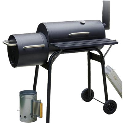 China Easily Assembled Commercial Outdoor Black Party Smoker Outdoor Black Party Kitchen Charcoal BBQ Pellet Grill for sale