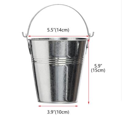 China Dustproof Bucket Ice Bucket Round Shaped Pellet Grids Maintenance Parts Oil Drum Iron Galvanized for sale