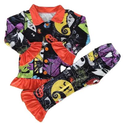 China Boutique Summer Children's Pajamas Set Wholesale Cartoon Printing Short Pants Baby Boy Short Sleeve Pajamas Set for sale