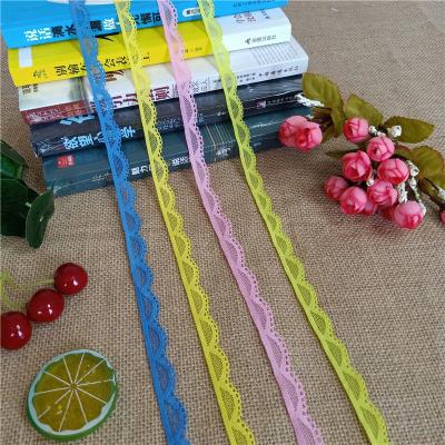 China S1248 1.1cm workable multi-color gorgeous narrow trim lace is used for sewing lace skirt vest bra tank top for sale