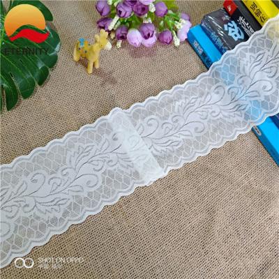 China Fashion Sustainable Knitted Nylon Lace Fabric For Lady Bra 10cm LS1047 for sale