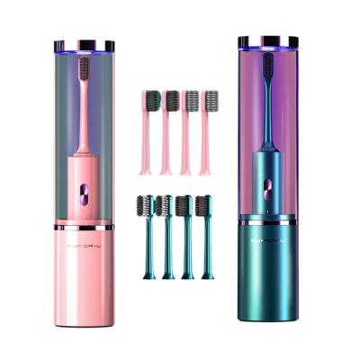 China Best Sale With UV Sterilization Toothbrush, Q-05, Soft Bristle, Automatic Electric Toothbrush For Adult à venda