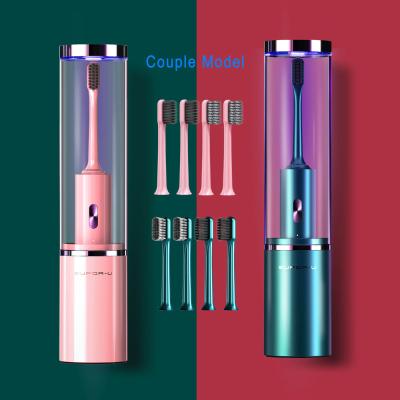 中国 Hot selling waterproof electric toothbrush with UV Sterilization toothbrush with Fully Automatic Sonic DuPont Soft Brist 販売のため