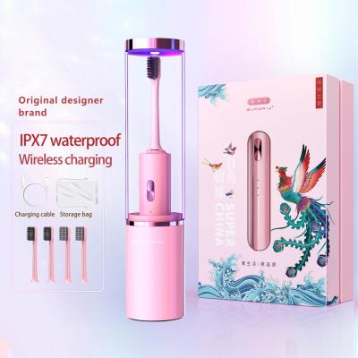 China Disinfection and Mouthwash 2-in-1 Cup Wireless Charging Portable Travel Vibration Sonic Electric toothbrush Te koop