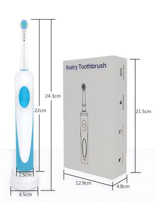 China 360 Rotating Electric Toothbrush Rechargeable EU-Patent Toothbrush With Round Brush Hea for sale