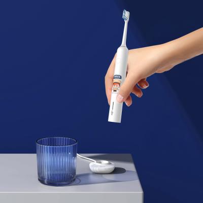 China Het trillen Sonic Power Toothbrush Rechargeable Magnetic het Laden van Adsorptieusb Te koop