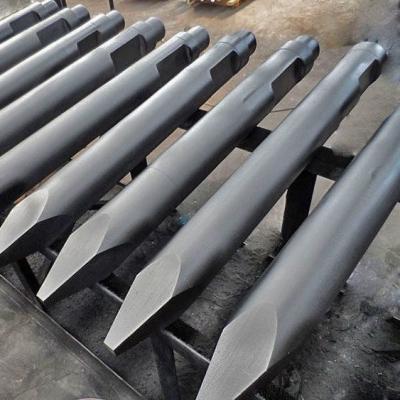 China 3-6 Ton Excavator 68mm Excavator 68mm Hydraulic Drill Rod Breaker Chisel Rock Chisel Rock Chisel Drill Rod Chisel for sale