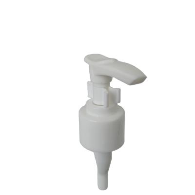 China Custom Order PP Plastic Left-right Lotion Pump On Off Lock Pump 24/410 28/410 All Plastic Clip Pump for sale