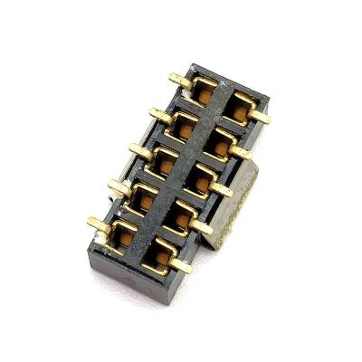 China PCB Pitch 2.54mm Double Row Female Header Connector With Thin Plastic For SMT PCB for sale