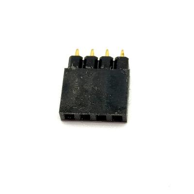 China Custom Single Row 5 PCB Pin Receptacle Vertical Socket Connector Female Headers 2.54mm Slots Solder Pin Board To Board Or Cable for sale