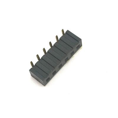 China PCB Custom 2.00MM PIT Strip Single Row PIN HEADER Connector Right Angle FEMALE Socket For PCB for sale