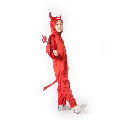 China Breathable Kids Children Halloween Party Costume Red Devil For for sale