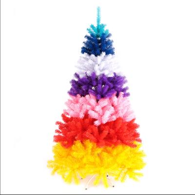 China Home Festival Decoration 2022 Classic 5ft/6ft/7ft/8ft/white Gold Rainbow Purple Christmas Tree for sale