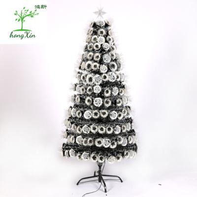 China High Quality White Festival Home Decor Fiber Optic Christmas Decoration Tree For Indoor Decoration for sale