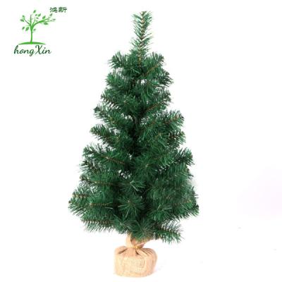 China Wholesale 2ft Premium Artificia Table Mini 60cm Christmas Tree Home Festival Decoration Topper For Home Decor for sale