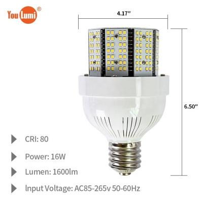 China 40w 480v ROAD Post Retrofit High Brightness E26 E39 Top Popular Truncated Size Led Corn Lamp With High Lumen DLC for sale