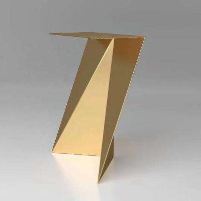 China Bling Contemporary Gold Stainless Steel Table Living Room Side End Table for sale