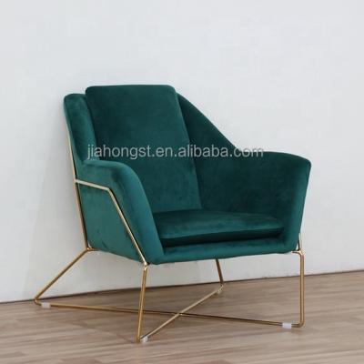 China Bling Gold Lifestyle Sofa Chair Contemporary Living Room Accent Chair Gold Velvet Bling Luxury Chair for sale