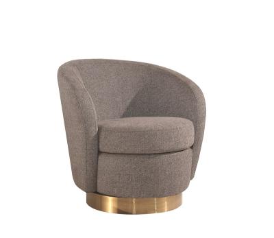 China Bling Gold Lifestyle Sofa Chair Contemporary Living Room Accent Chair Gold Velvet Bling Luxury Swivel Chair for sale