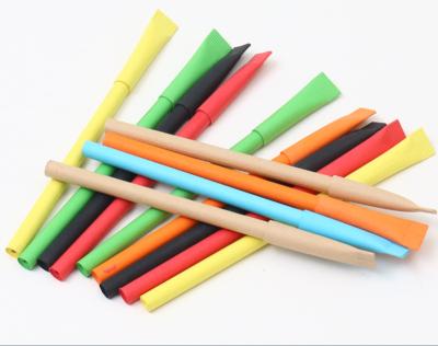 China Promotional Office Pen ECO Plastic Kraft Recycled Printing Seed Mate Inkjoy Flair Felt Tip Paper Roll Ball Pen For Black Paper for sale