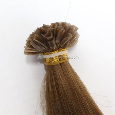 China European and American style factory directly u tip hair extensions human hair russian hair micro u tip keratin kinky  extensions for sale