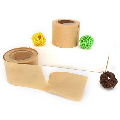 China High Quality Reinforced Cardboard Package Water Activated Fiberglass Reinforced Kraft Paper Tape for sale