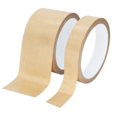 China Reinforced Heat Resistant Self Adhesive Bonded Kraft Paper Tape Tape Logo Self Adhesive Custom Logo for sale