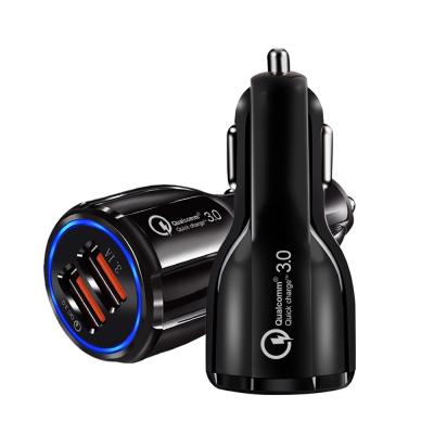 China Joymax Newcars ​​Adapter QC 3.0 Fast Charging Dual Port USB Car Charger High Speed for sale