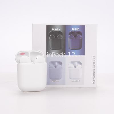 China In-ear Earphone Wireless Sport 5.0 I12 TWS Stereo Wireless Earphone With BT Earbuds Inpods 12 for sale