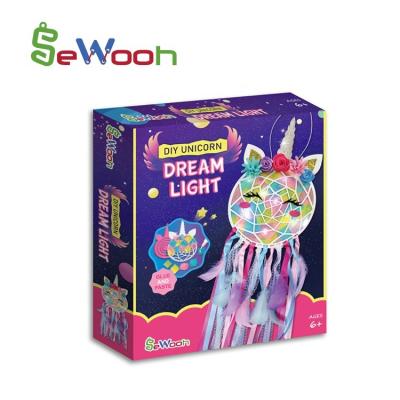 China DIY Toy Set Kids Educational Dream Catcher DIY Unicorn Toy Dream Night Light DIY for sale