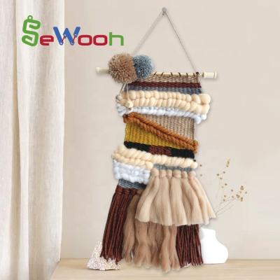 China DIY Craft For Party Kids Adults Craft DIY Make Your Own Bohemian Weaving Wall Art Tapestry for sale