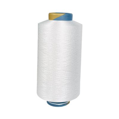 China Anti-Bacteria Hot selling high quality 100% polyester white low elastic viscose yarn DTY SIM SD AA 150D/228F for sale