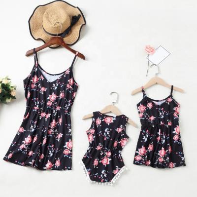 China Mommy and Me Wholesale Mommy and Me Matching Newcomer Onesie Family Clothing QUICK DRY Outfits Clothing for Daughter and Mommy for sale