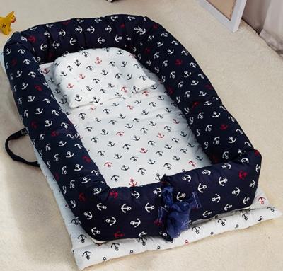 China 100% Multifunctional Breathable Crib Co-sleep Folding Travel Bed Co-sleep Cotton Portable Baby Hutch Nest Sofa Cot Breathable for sale